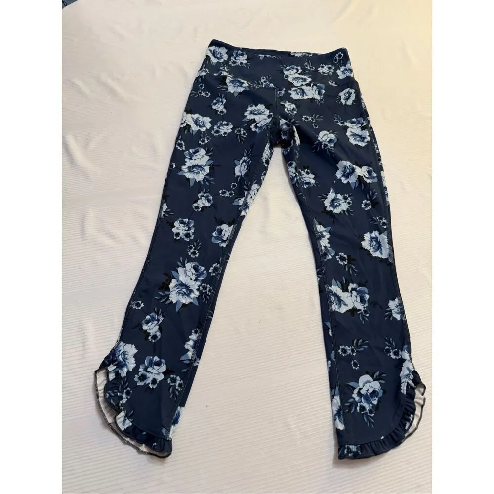 Kate Spade Women’s Prairie Rose Ruffle Leggings Size Small